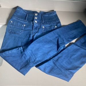 Almost Famous Dark Blue High Rise Jeans